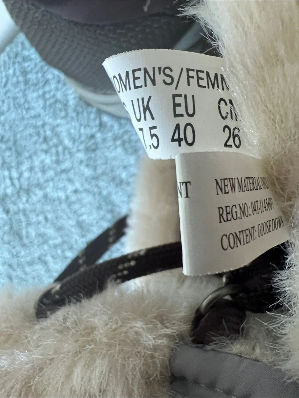 The North Face Nuptse Brown Goose Down Faux Fur Winter Boots Women's Size 9